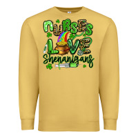 Antique Gold nurses love shenanigans st patricks day Premium Sweatshirt - Artiststas