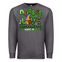Charcoal Heather nurses love shenanigans st patricks day Premium Sweatshirt - Artiststas