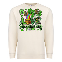 Sandshell nurses love shenanigans st patricks day Premium Sweatshirt - Artiststas