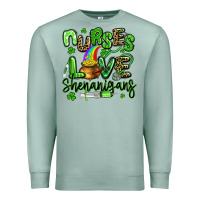 Seafoam nurses love shenanigans st patricks day Premium Sweatshirt - Artiststas