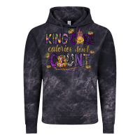 Cloud Black King cake calories don't count Vintage Hoodie - HowdyJamesFarm