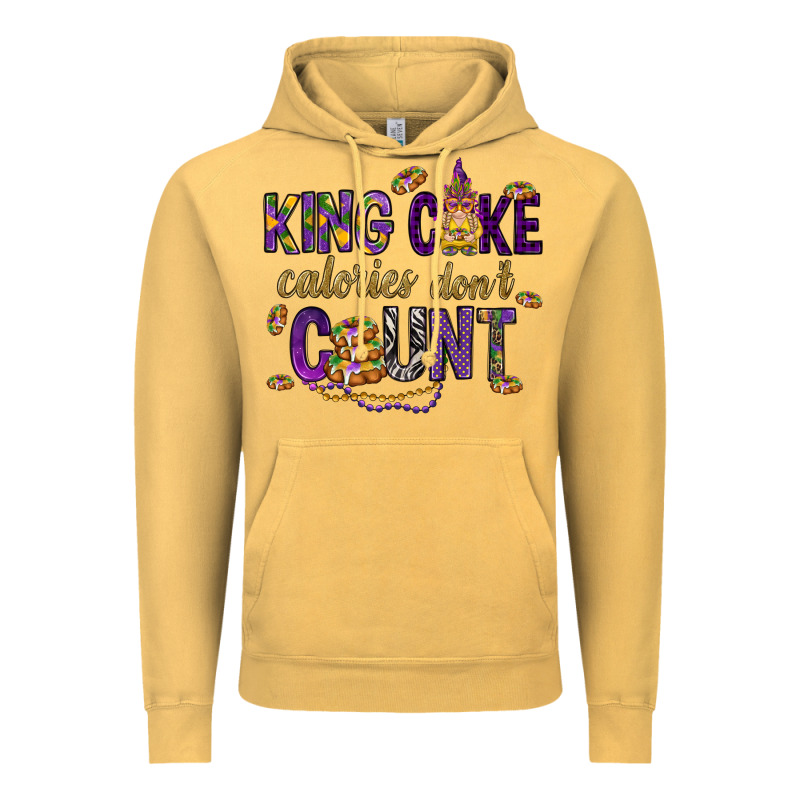 King Cake Calories Don't Count Vintage Hoodie by HowdyJamesFarm | Teevron