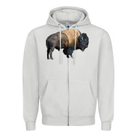 Bison Buffalo Zipper Hoodie | Teevron