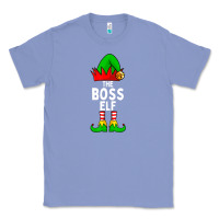 Colony Blue Boss Elf Matching Family Christmas Classic Tee - lanVoArt
