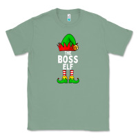 Sage Boss Elf Matching Family Christmas Classic Tee - lanVoArt