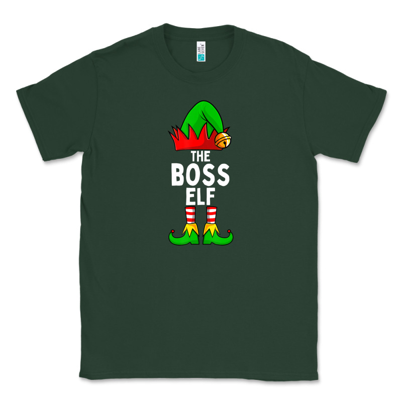 Boss Elf Matching Family Christmas Classic Tee by lanVoArt | Teevron