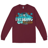 Burgundy freezing season Long Sleeve Tee - CowGirlArtShop