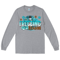 Heather Grey freezing season Long Sleeve Tee - CowGirlArtShop