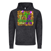 Vintage Black Louisiana leopard with balloons Vintage Hoodie - HowdyJamesFarm