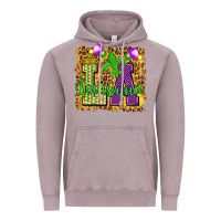 Vintage Zinc Louisiana leopard with balloons Vintage Hoodie - HowdyJamesFarm