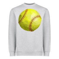 Heather Grey softball Heavyweight Sweatshirt - FaDigitalArtStudio