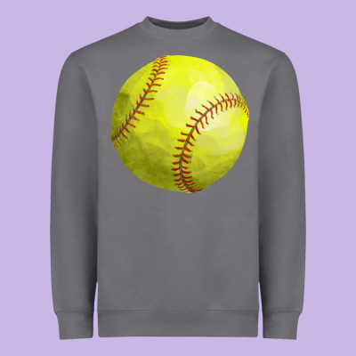 Softball Heavyweight Sweatshirt Designed By Fadigitalartstudio
