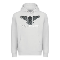 Dove Grey Hot Trend Raven Nevermore Poetry Halloween Edgar Allan Poe Premium Hoodie - lanVoArt