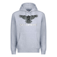 Heather Grey Hot Trend Raven Nevermore Poetry Halloween Edgar Allan Poe Premium Hoodie - lanVoArt