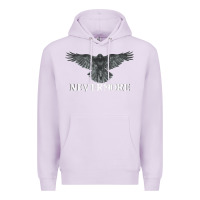 Lilac Hot Trend Raven Nevermore Poetry Halloween Edgar Allan Poe Premium Hoodie - lanVoArt