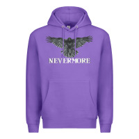 Purple Hot Trend Raven Nevermore Poetry Halloween Edgar Allan Poe Premium Hoodie - lanVoArt
