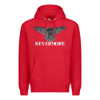 Red Hot Trend Raven Nevermore Poetry Halloween Edgar Allan Poe Premium Hoodie - lanVoArt