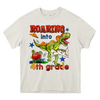 Cream roaring into 4th grade Heavy Core Tee - BundleAndBundleShop