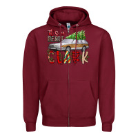 Burgundy Its Beaut Clark Zipper Hoodie - CowhideDigitalArt