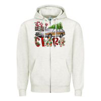 Oatmeal Heather Its Beaut Clark Zipper Hoodie - CowhideDigitalArt