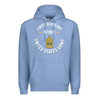 Colony Blue first sergeant 1sg retired army military retirement gifts long sleeve Premium Hoodie - lanVoArt