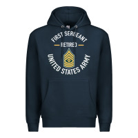 Navy first sergeant 1sg retired army military retirement gifts long sleeve Premium Hoodie - lanVoArt