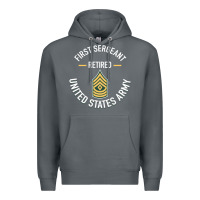 Rock first sergeant 1sg retired army military retirement gifts long sleeve Premium Hoodie - lanVoArt