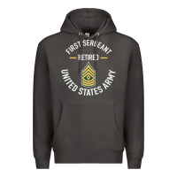 Smoke first sergeant 1sg retired army military retirement gifts long sleeve Premium Hoodie - lanVoArt