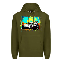 Army Green Lam borghini Aventador SVJ gift Premium Hoodie - lanVoArt