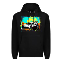 Black Lam borghini Aventador SVJ gift Premium Hoodie - lanVoArt