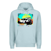 Blue Mist Lam borghini Aventador SVJ gift Premium Hoodie - lanVoArt