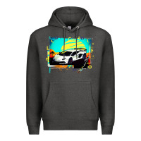 Charcoal Heather Lam borghini Aventador SVJ gift Premium Hoodie - lanVoArt