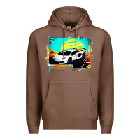 Chestnut Lam borghini Aventador SVJ gift Premium Hoodie - lanVoArt