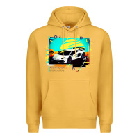 Mustard Lam borghini Aventador SVJ gift Premium Hoodie - lanVoArt