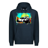 Navy Lam borghini Aventador SVJ gift Premium Hoodie - lanVoArt