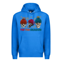 True Royal tis the season skull winter Premium Hoodie - FaDigitalArtStudio