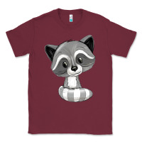 Burgundy raccoon Classic Tee - texasbilliewilder