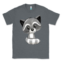 Charcoal Heather raccoon Classic Tee - texasbilliewilder
