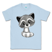 Dusty Blue raccoon Classic Tee - texasbilliewilder