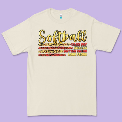 Softball Game Day Premium Tee Designed By Artiststas