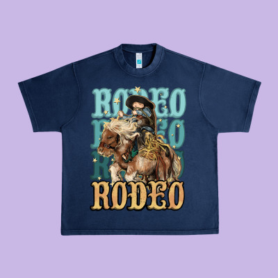 Rodeo Kid Cowboy Midilli Horse Urban Heavy Tee Designed By Howdyjamesfarm
