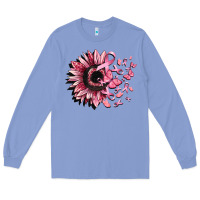 Colony Blue cancer sunflower Long Sleeve Tee - CowGirlArtShop
