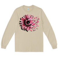 Mushroom cancer sunflower Long Sleeve Tee - CowGirlArtShop