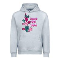 Heather Grey stuck on you cactus Urban Hoodie - BarkalooDesign