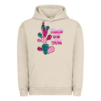 Pigment French Oak stuck on you cactus Urban Hoodie - BarkalooDesign