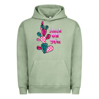 Pigment Oil Green stuck on you cactus Urban Hoodie - BarkalooDesign