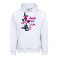 White stuck on you cactus Urban Hoodie - BarkalooDesign