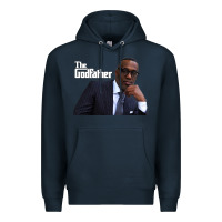 Navy kevin samuels   the godfather   memorial shirt rip to the legend! Premium Hoodie - lanVoArt