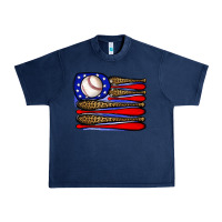 Navy leopard baseball flag3 Urban Heavy Tee - JahusDesignShop