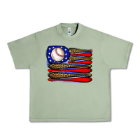 Oil Green leopard baseball flag3 Urban Heavy Tee - JahusDesignShop